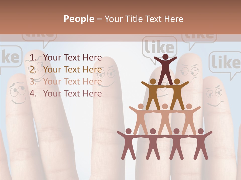 Comunity Experience Happy Face PowerPoint Template