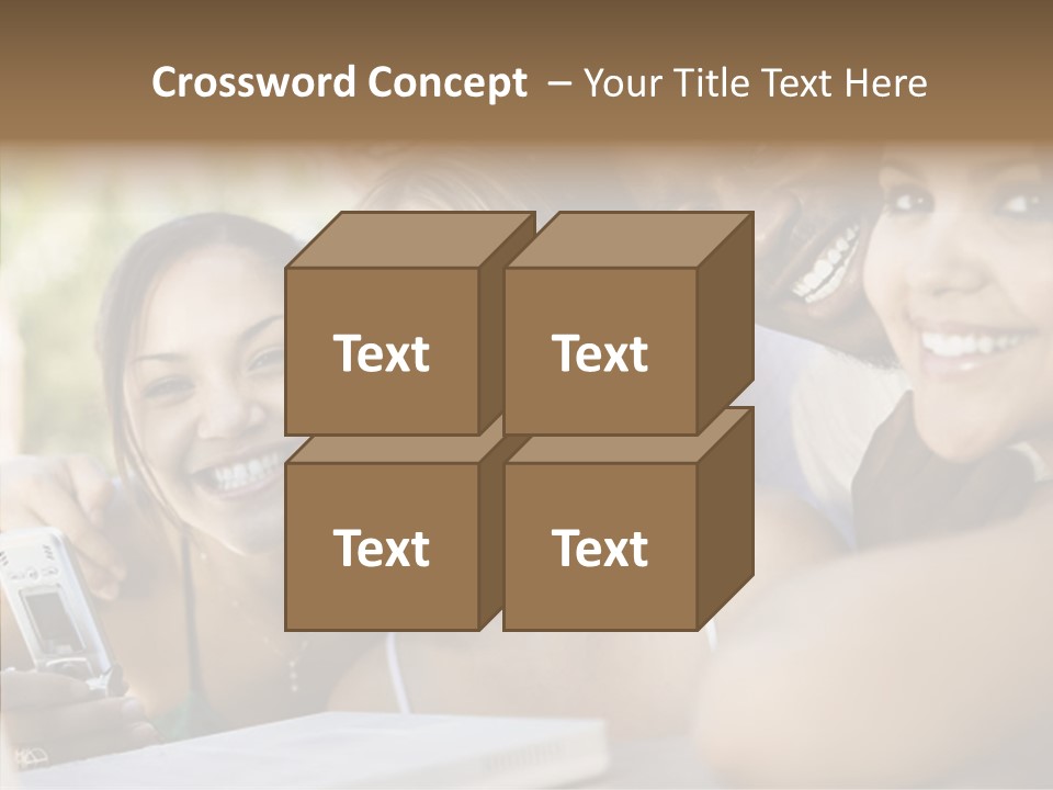 Enjoying Camera Females PowerPoint Template