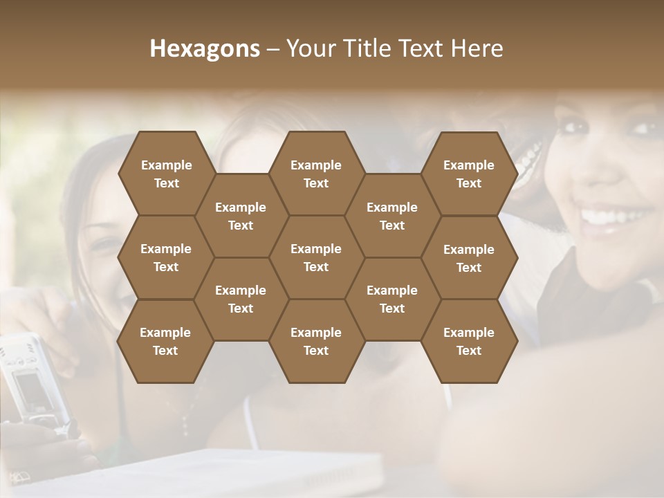 Enjoying Camera Females PowerPoint Template