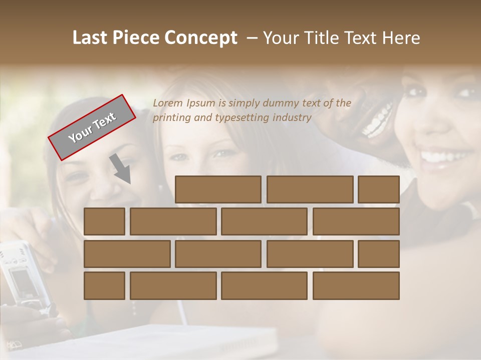 Enjoying Camera Females PowerPoint Template