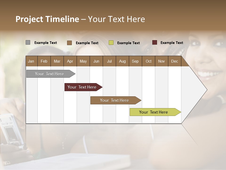 Enjoying Camera Females PowerPoint Template