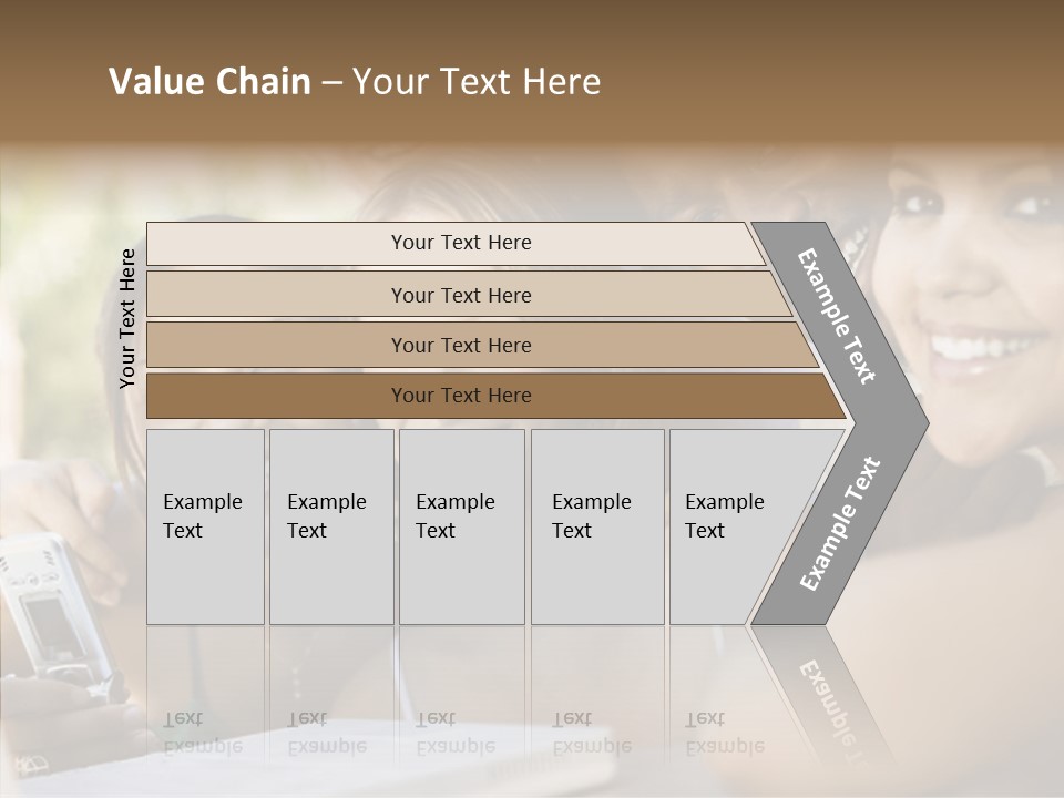 Enjoying Camera Females PowerPoint Template