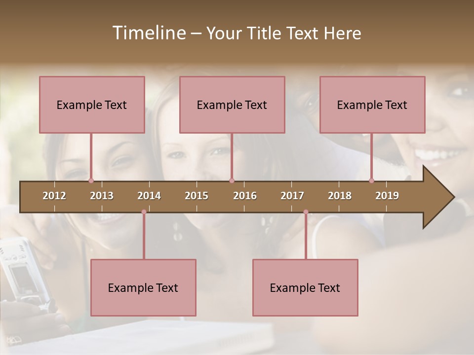 Enjoying Camera Females PowerPoint Template