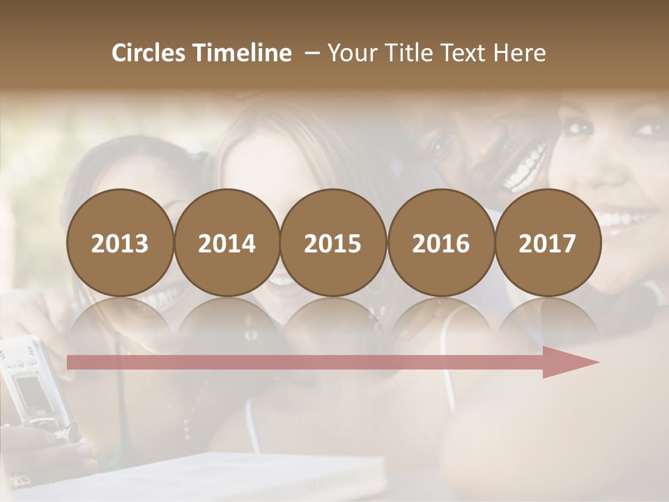 Enjoying Camera Females PowerPoint Template