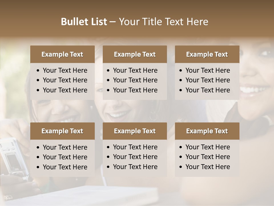 Enjoying Camera Females PowerPoint Template