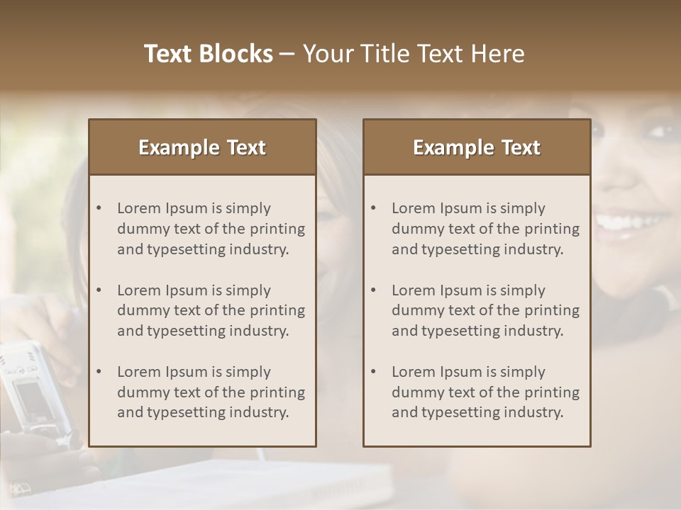 Enjoying Camera Females PowerPoint Template