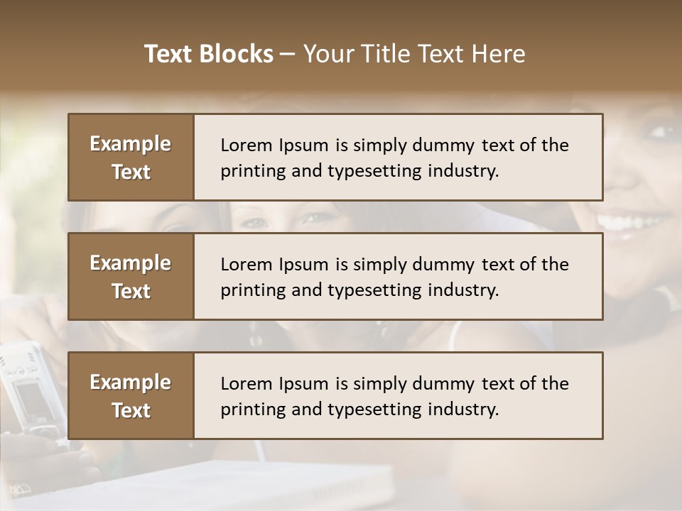 Enjoying Camera Females PowerPoint Template