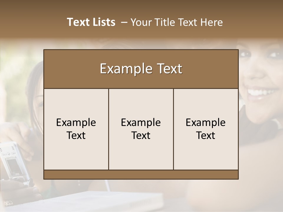Enjoying Camera Females PowerPoint Template