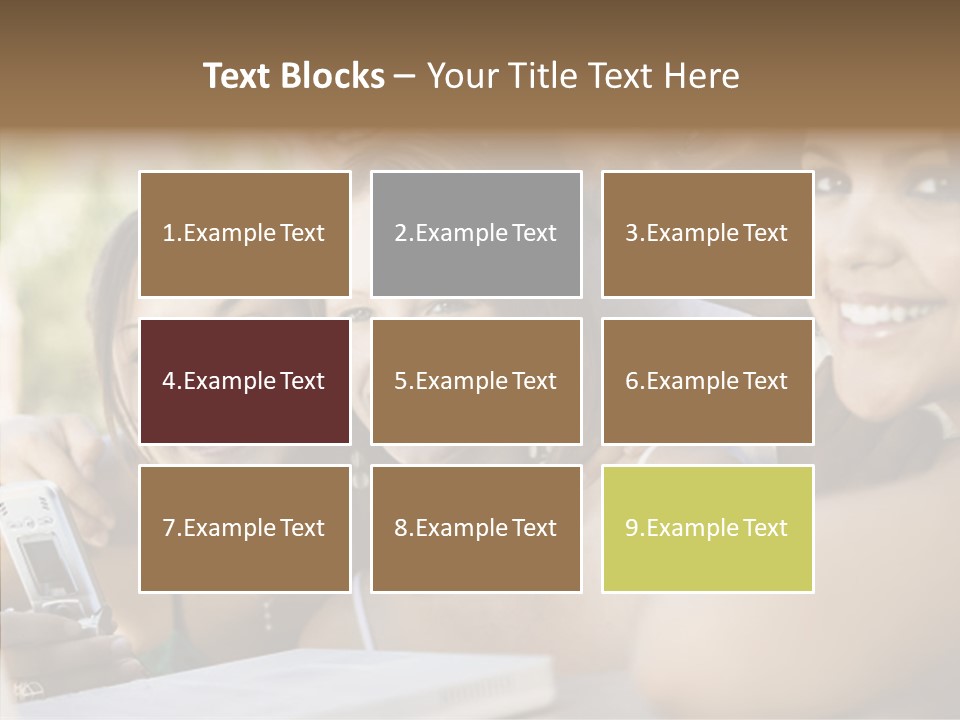 Enjoying Camera Females PowerPoint Template