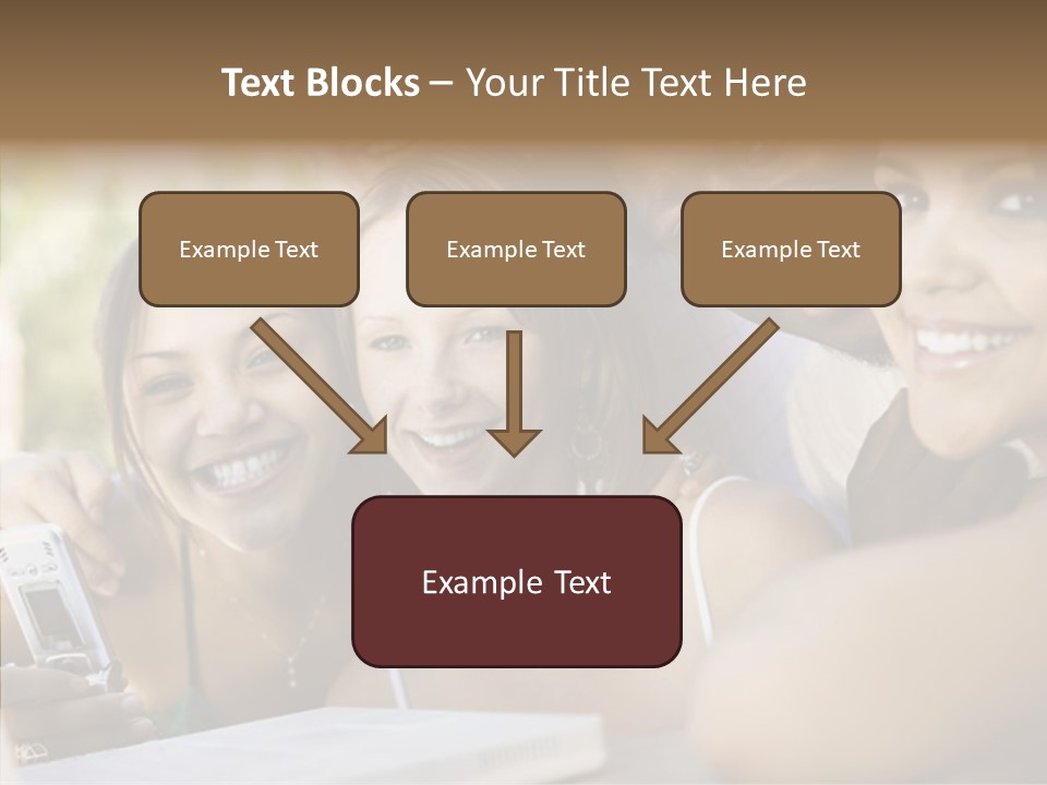Enjoying Camera Females PowerPoint Template