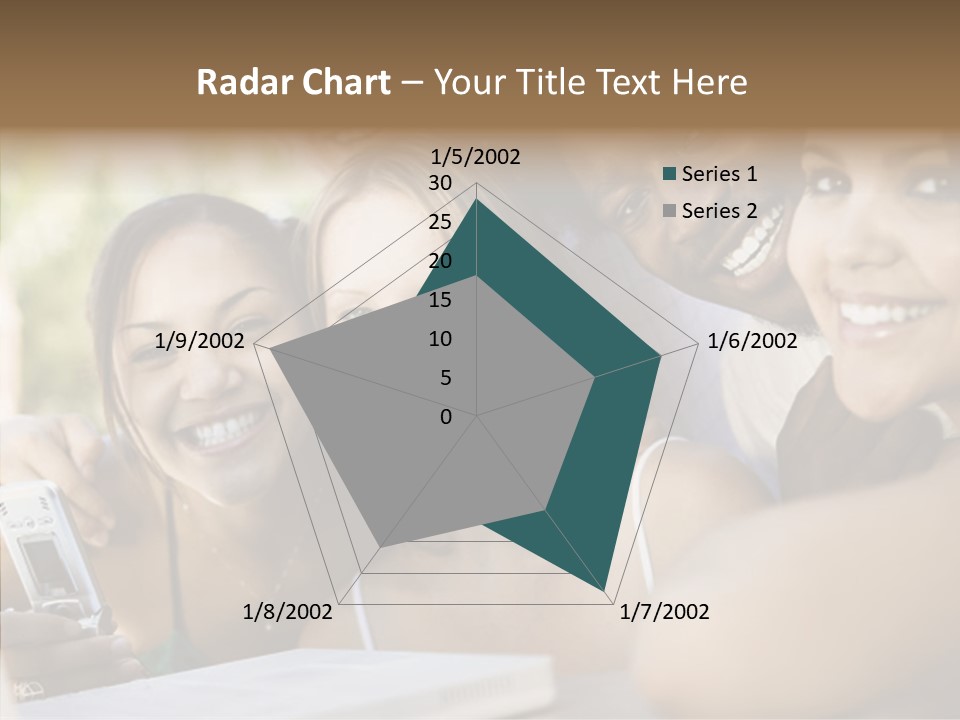 Enjoying Camera Females PowerPoint Template