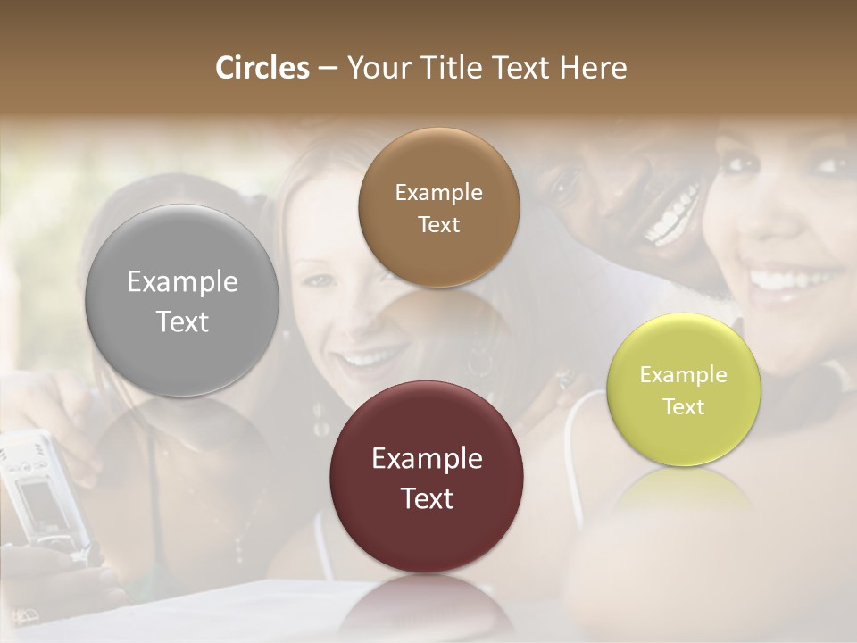 Enjoying Camera Females PowerPoint Template