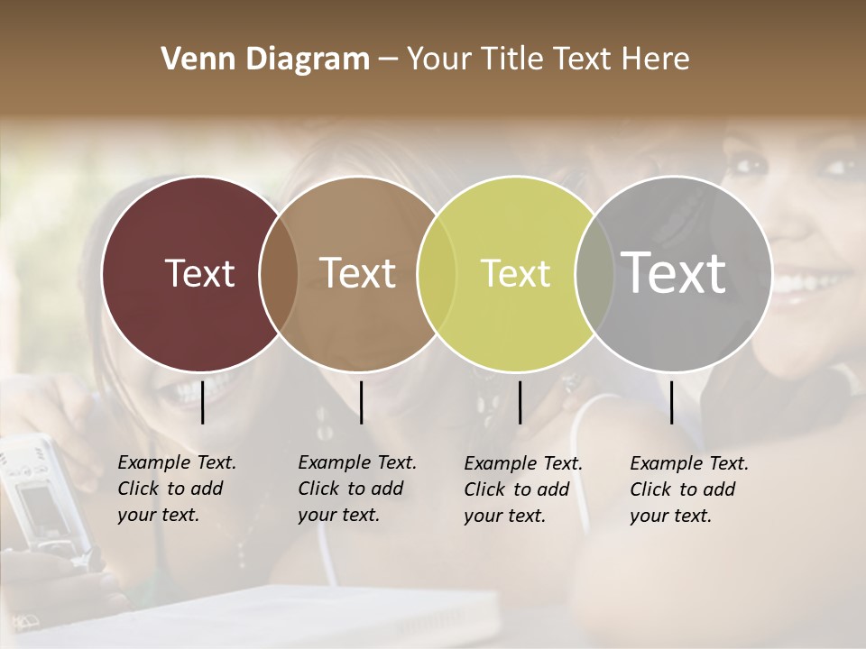 Enjoying Camera Females PowerPoint Template