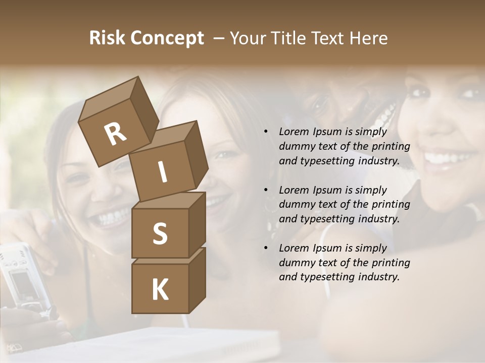 Enjoying Camera Females PowerPoint Template