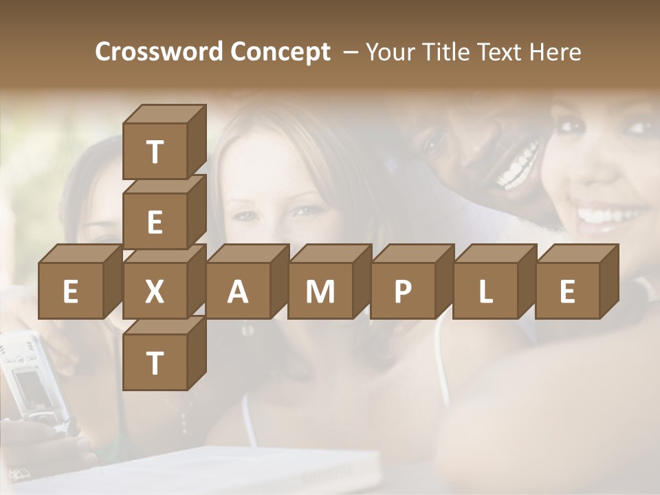 Enjoying Camera Females PowerPoint Template