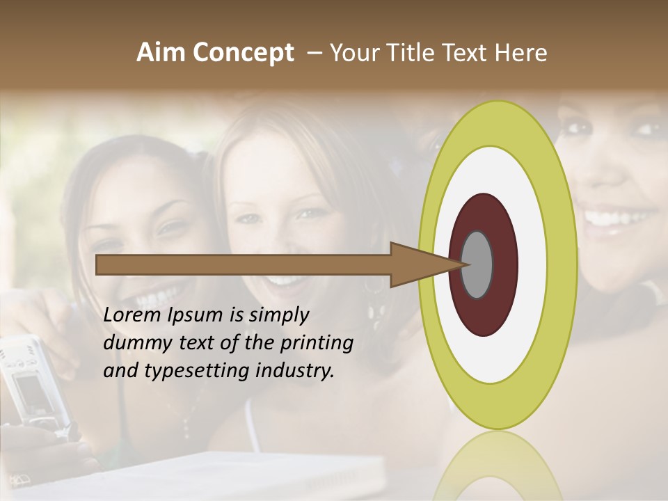 Enjoying Camera Females PowerPoint Template