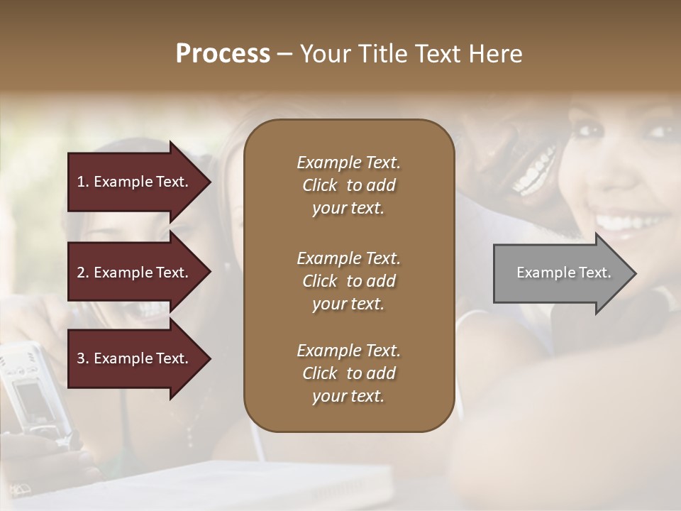Enjoying Camera Females PowerPoint Template