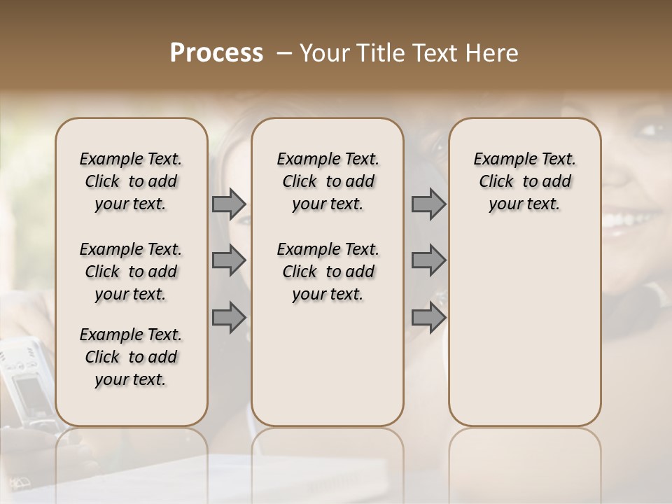 Enjoying Camera Females PowerPoint Template