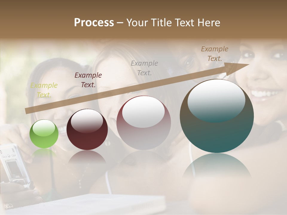 Enjoying Camera Females PowerPoint Template