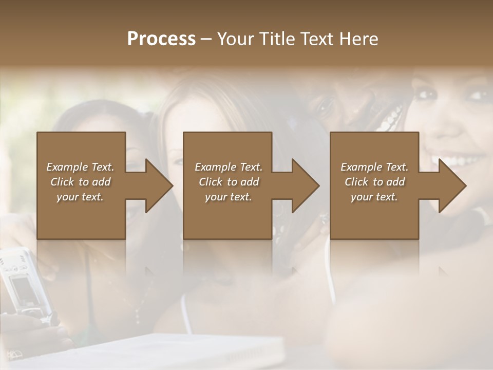 Enjoying Camera Females PowerPoint Template