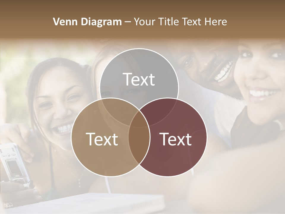 Enjoying Camera Females PowerPoint Template