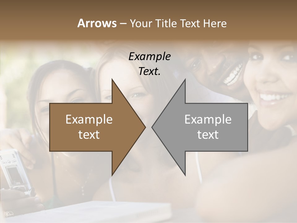 Enjoying Camera Females PowerPoint Template