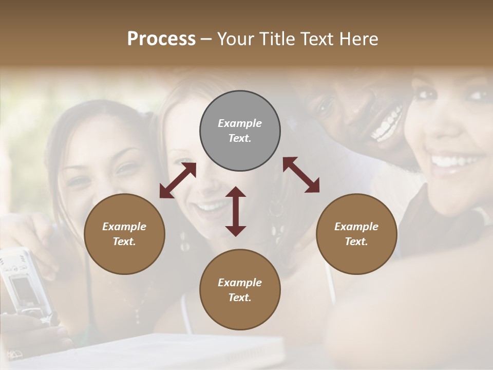Enjoying Camera Females PowerPoint Template