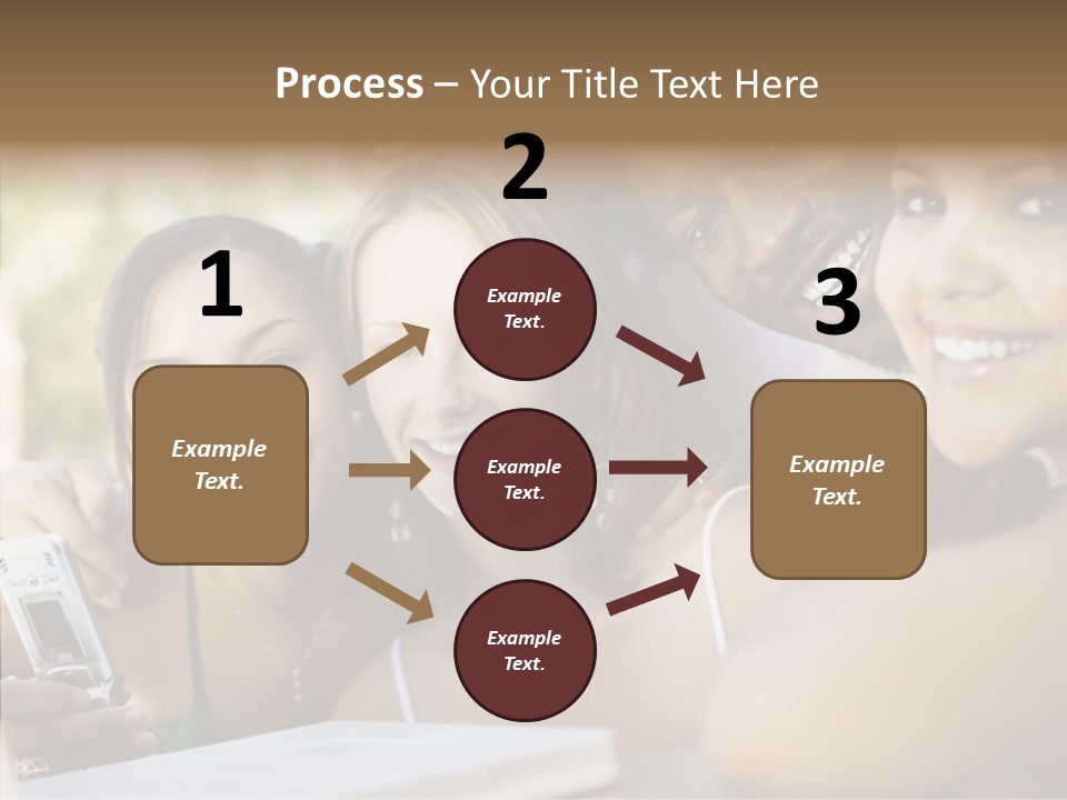 Enjoying Camera Females PowerPoint Template