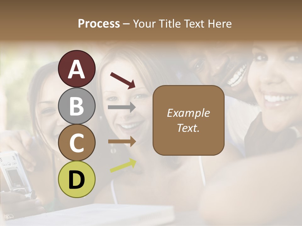 Enjoying Camera Females PowerPoint Template