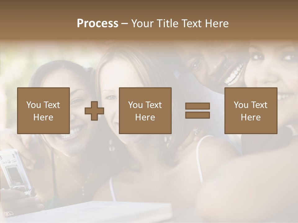 Enjoying Camera Females PowerPoint Template