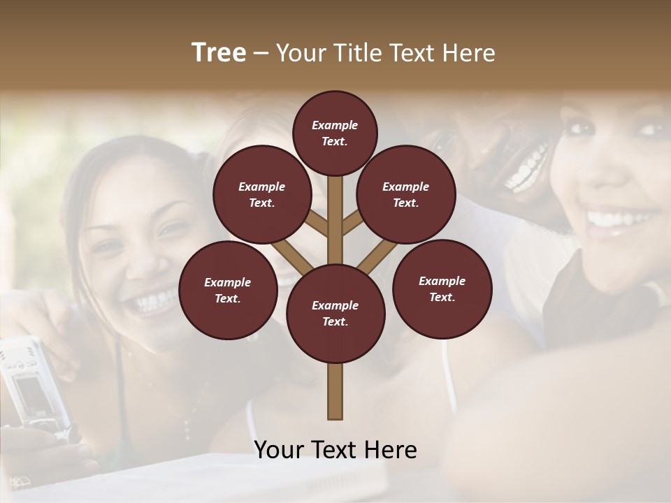 Enjoying Camera Females PowerPoint Template