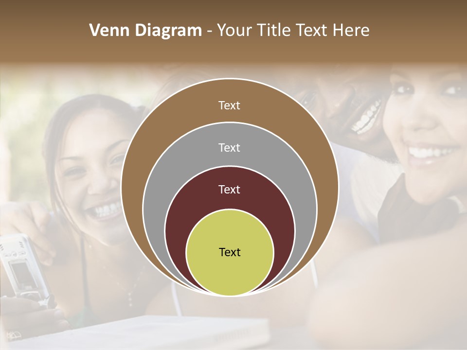 Enjoying Camera Females PowerPoint Template