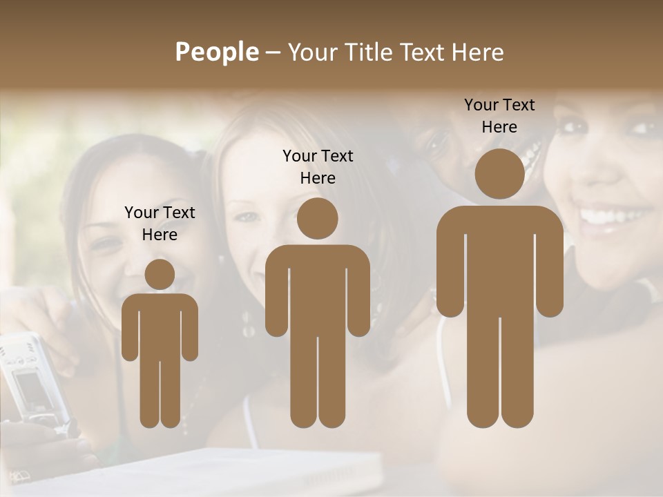 Enjoying Camera Females PowerPoint Template