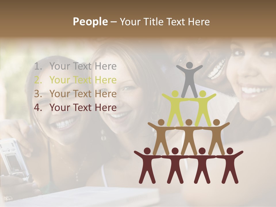 Enjoying Camera Females PowerPoint Template