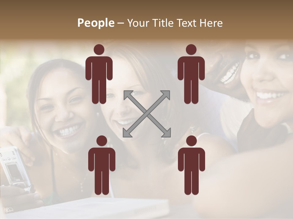 Enjoying Camera Females PowerPoint Template