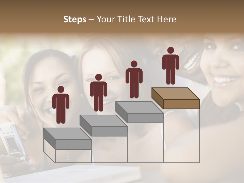 Enjoying Camera Females PowerPoint Template