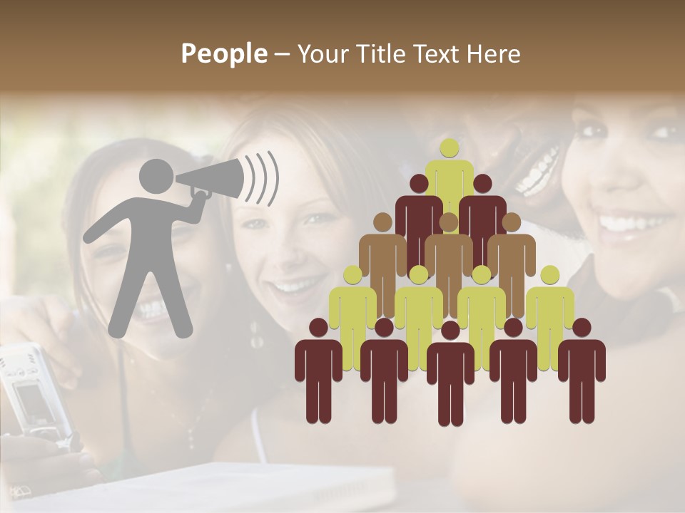 Enjoying Camera Females PowerPoint Template