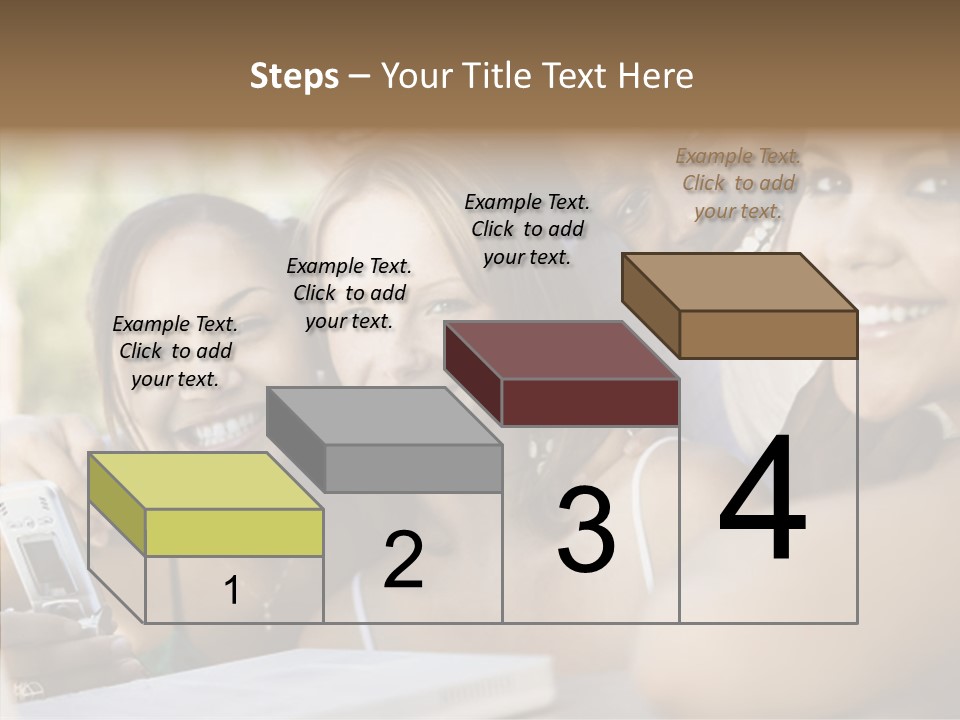 Enjoying Camera Females PowerPoint Template