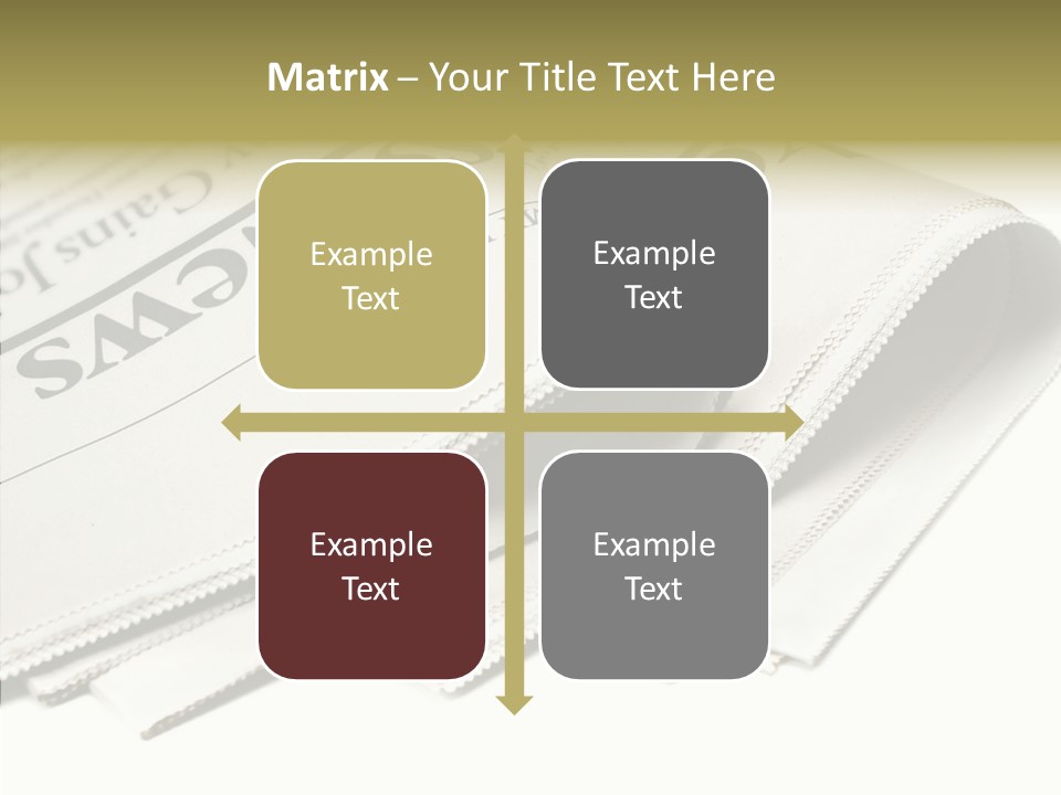 Folded Print Mail PowerPoint Template