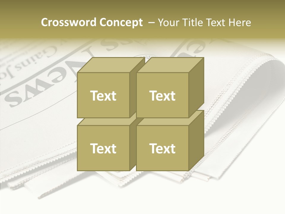 Folded Print Mail PowerPoint Template