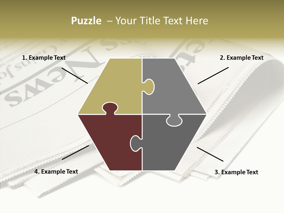 Folded Print Mail PowerPoint Template