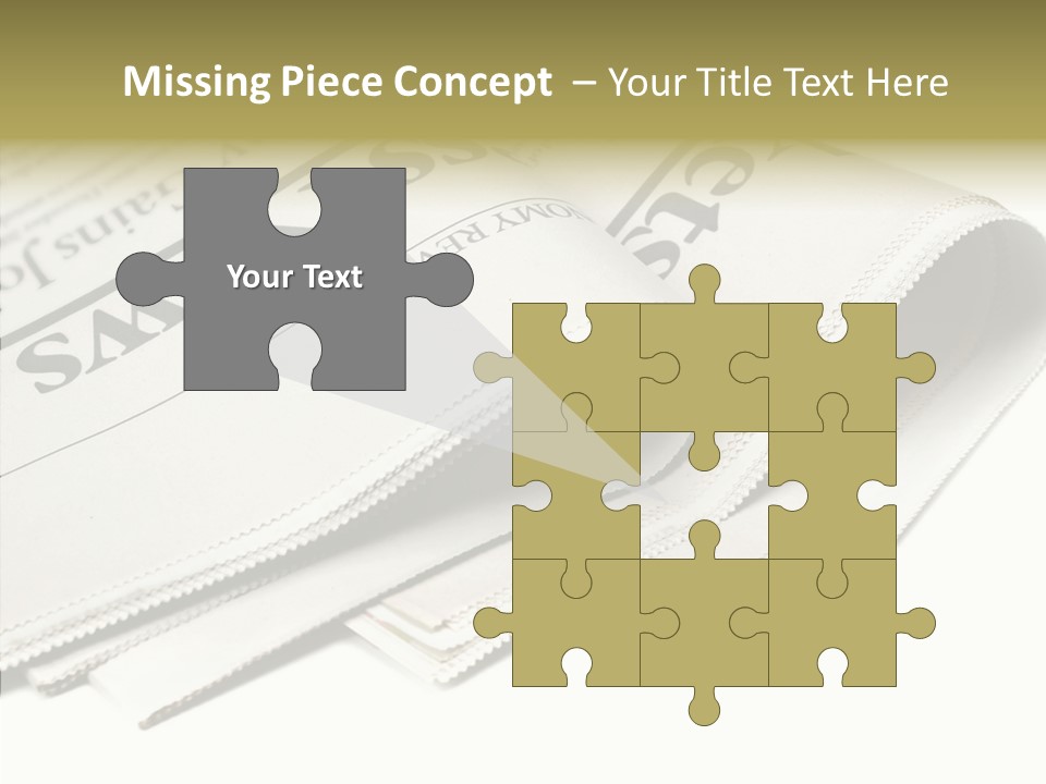 Folded Print Mail PowerPoint Template