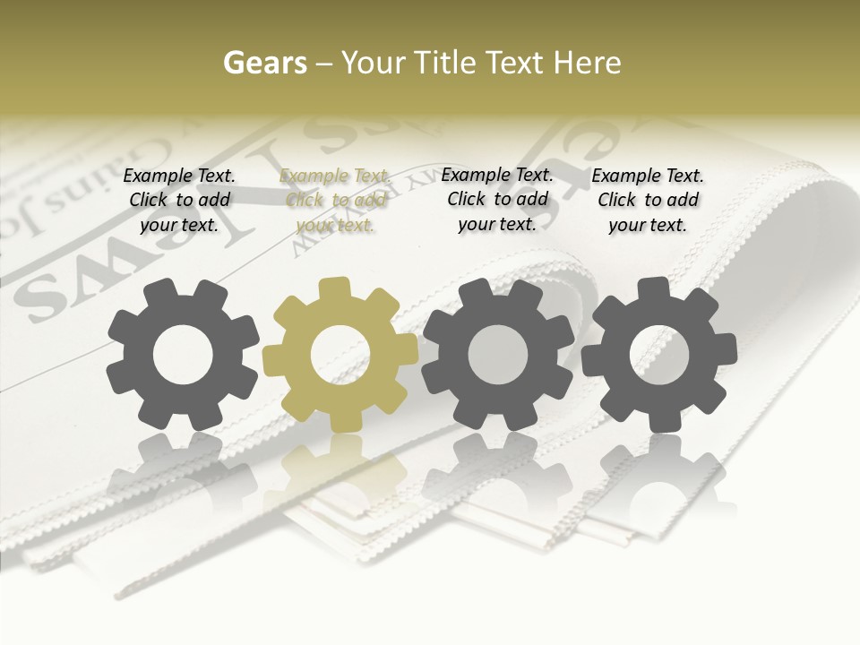 Folded Print Mail PowerPoint Template