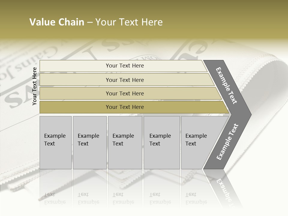 Folded Print Mail PowerPoint Template