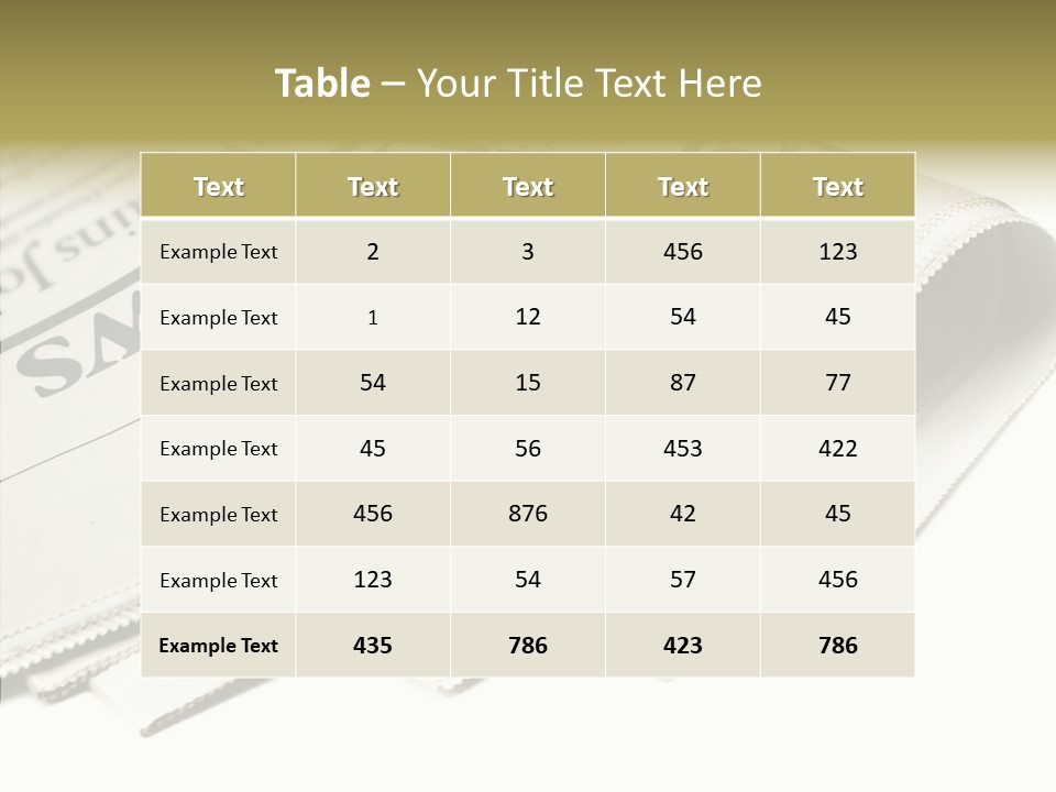 Folded Print Mail PowerPoint Template