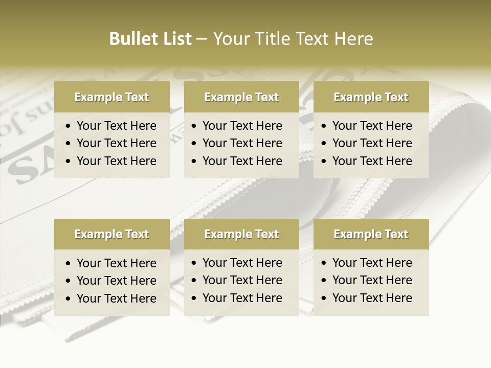 Folded Print Mail PowerPoint Template