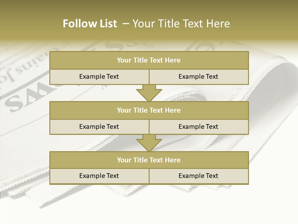 Folded Print Mail PowerPoint Template