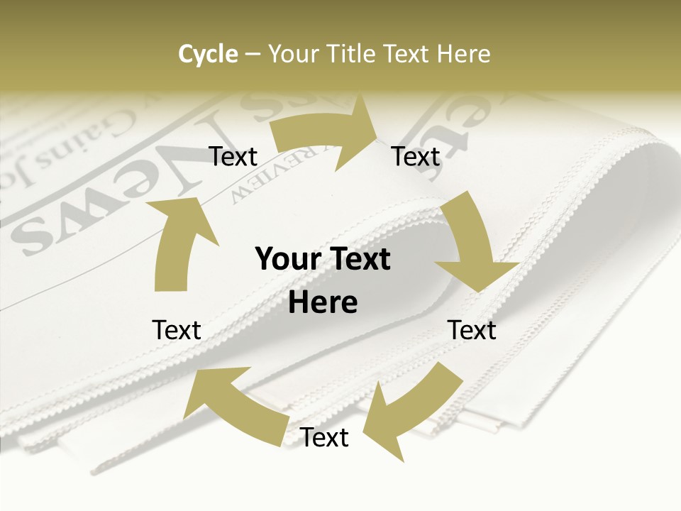 Folded Print Mail PowerPoint Template