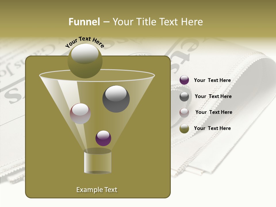 Folded Print Mail PowerPoint Template