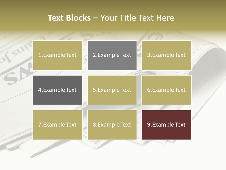 Folded Print Mail PowerPoint Template